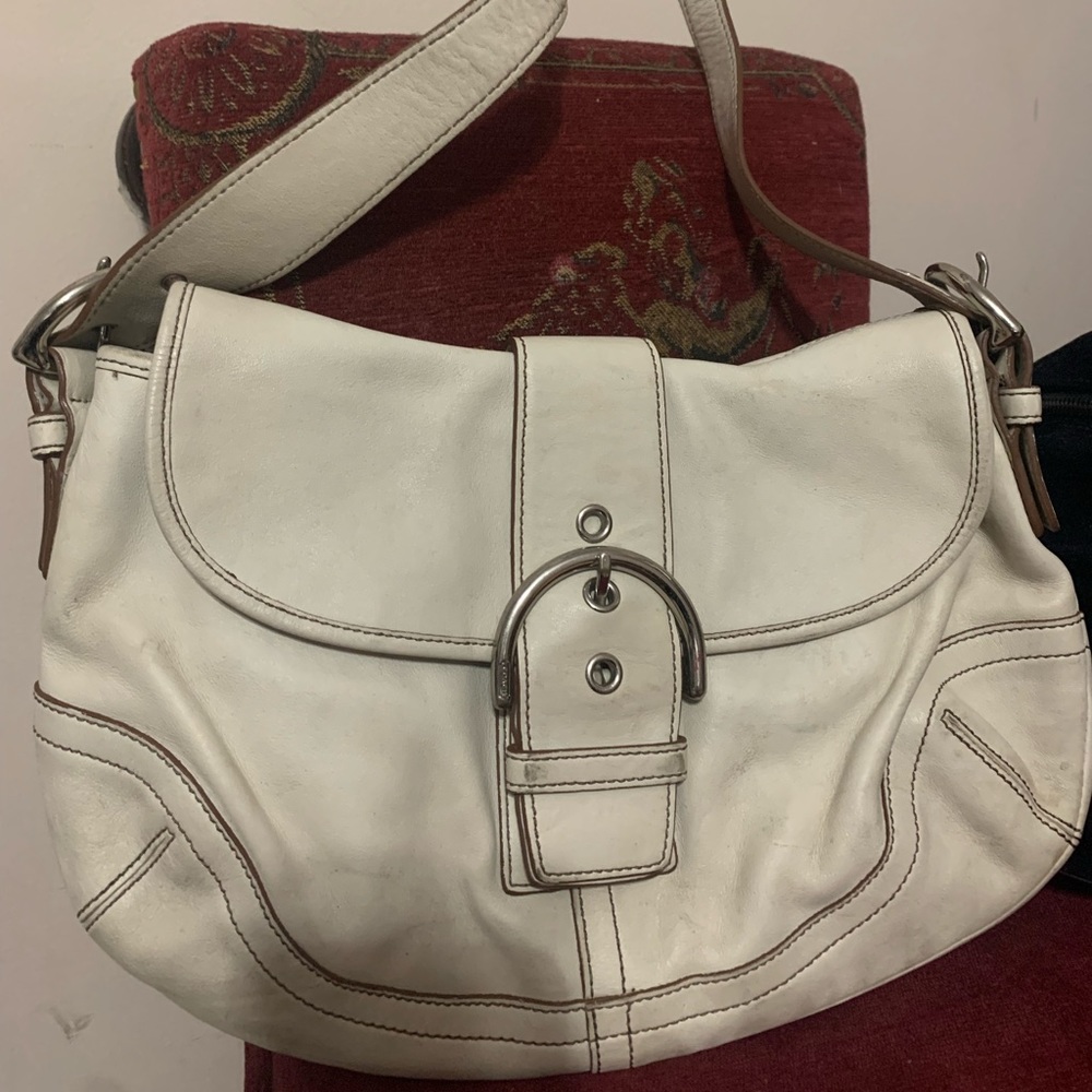 Vintage Leather Soho Coach Shoulder Bag